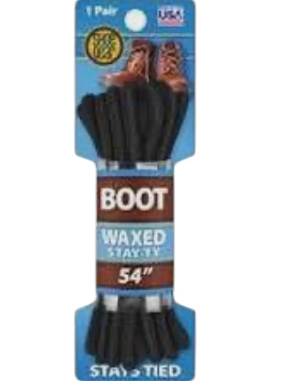 Boot Brown Waxed Shoelaces 54